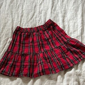 Crewcuts Red and Black Plaid Skirt
